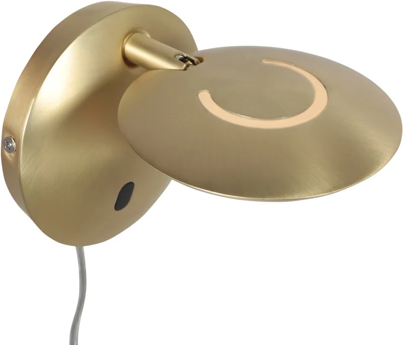 Messing wandlamp Zenith 2 4396ME verstelbaar 15 cm LED design Steinhauer Exclusive fra Steinhauer i Guld – produktbillede