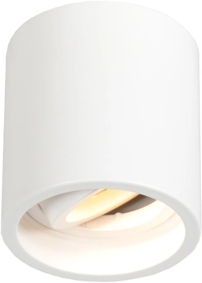 Opbouwspot Pelite Spot 1731W Ø8,5cm - Modern, Kantelbaar, Metaal/Kunststof fra Steinhauer i Hvid – produktbillede