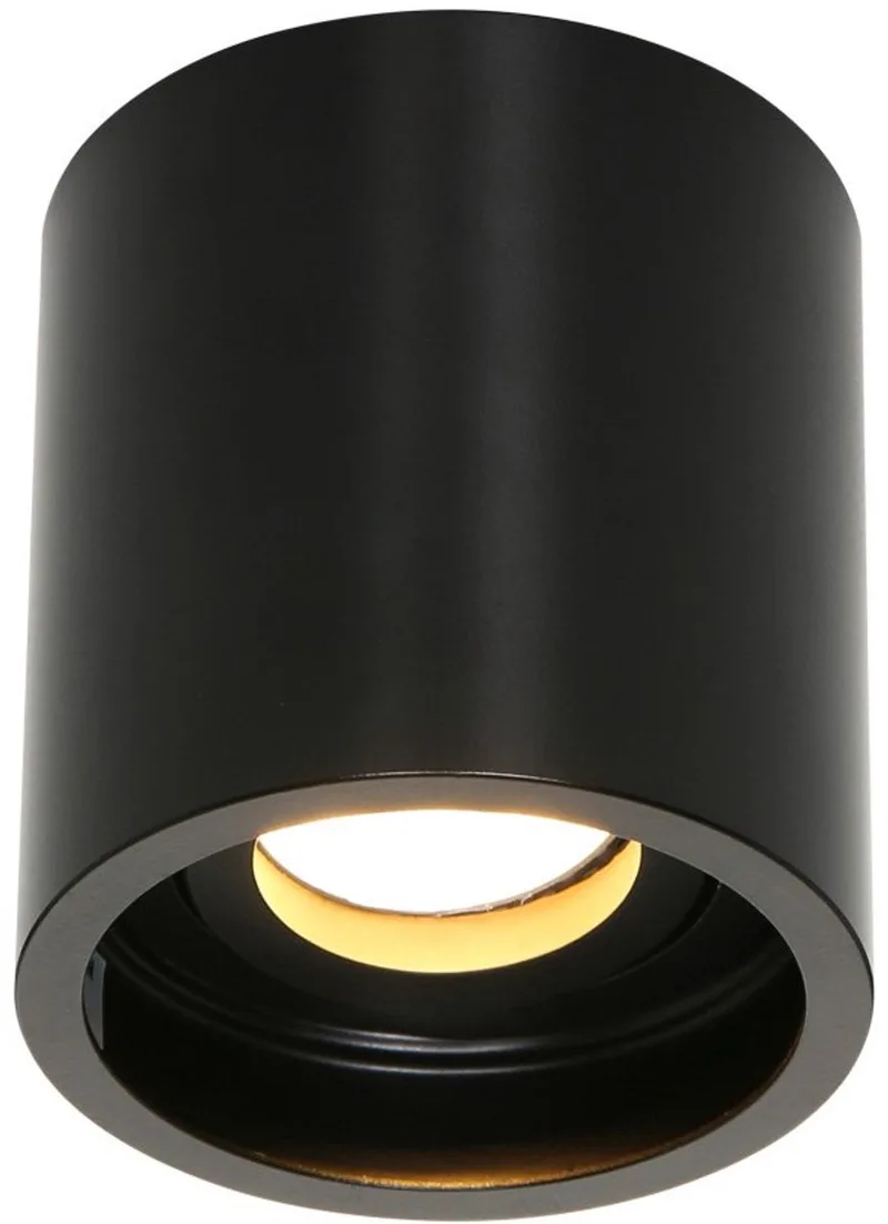 Opbouwspot Pelite Spot 1731ZW Ø8,5cm - Modern, Kantelbaar, Kunststof en Metaal von Steinhauer in Schwarz – Produktfoto