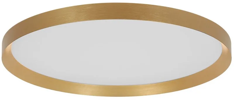 Plafondlamp Flady 3685GO Ø40 cm - voor binnen, modern design, van Steinhauer, gemaakt van metaal, kunststof en elektronica von Steinhauer in Gold – Produktfoto