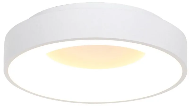 Plafondlamp Ringlede 3086W Ø30cm Kunststof Metaal Steinhauer Design Binnen fra Steinhauer i Hvid – produktbillede
