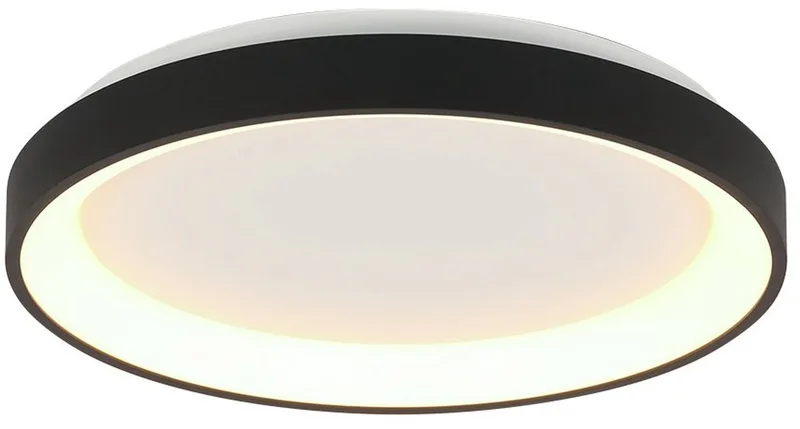 Plafondlamp Ringlede 3690ZW Dimbaar Zwart Rond 28 cm Kunststof/metaal Steinhauer von Steinhauer in Weiß, Schwarz – Produktfoto
