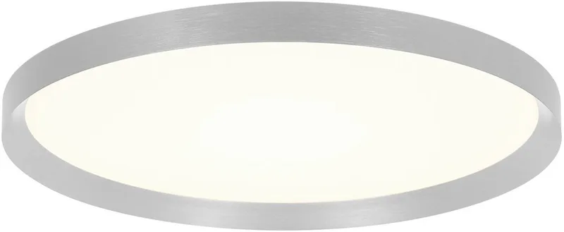 Plafonnier Flady Steinhauer staalkleurig met textiel en metaal Ø50cm modern voor binnengebruik de Steinhauer en Argent – photo produit