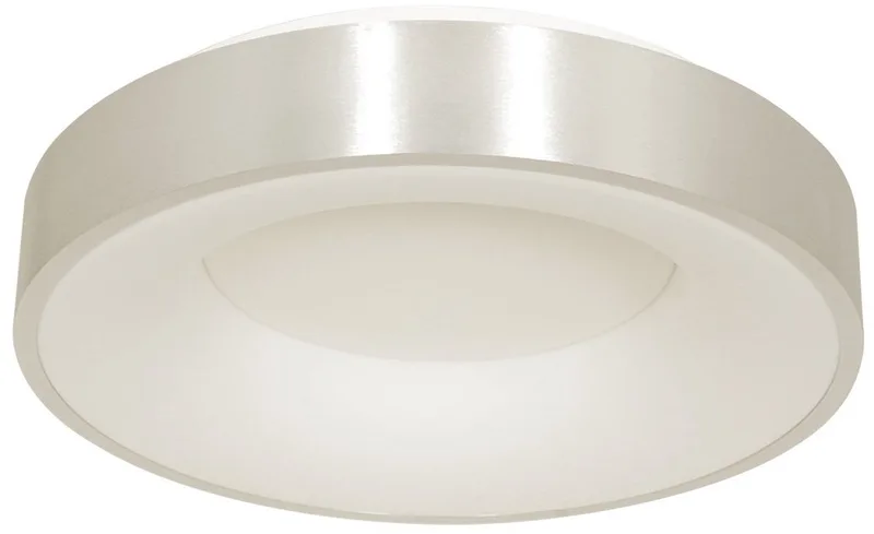 Plafonnier Ringlede 2562ZI Zilver Ø38cm - Modern Design van Steinhauer, Materiaal: Elektronica, Kunststof en Metaal, Geschikt voor Binnengebruik van Steinhauer in Wit, Zilver – productfoto