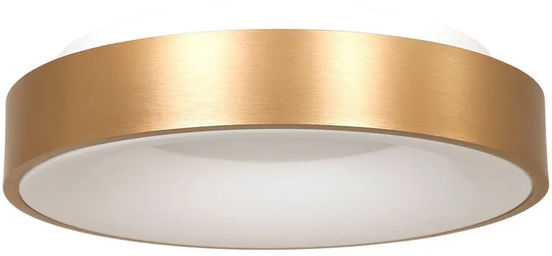 Plafonnier Ringlede 2563GO Goud Ø48cm - Modern design, kunststof en metaal, binnengebruik - Merk: Steinhauer de Steinhauer en Or, Blanc – photo produit