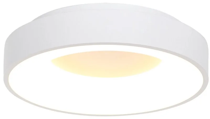Plafonnier Steinhauer Ringlede 2562W - Ø38cm - Modern, van kunststof en metaal, ideaal voor binnen ruimtes fra Steinhauer i Hvid – produktbillede
