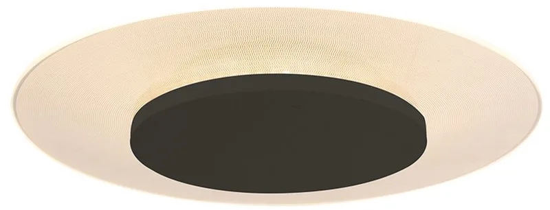 Plafonnière Lido Ø28 cm 1100 Lumen Elektronica Kunststof Metaal Steinhauer by Steinhauer in Black – product photo