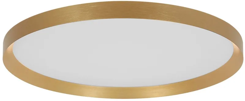 Plafonnieres Flady 3686GO Ø50 4600 Lumen - boven en onderlicht, modern design, Steinhauer, gemaakt van metaal, kunststof en elektronica von Steinhauer in Gold – Produktfoto