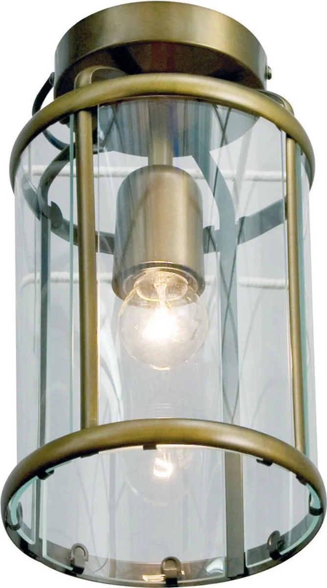 Plafonnieres Steinhauer Pimpernel 5973BR Brons Ø16 E27 fitting van Glas en Metaal binnen Klassiek stijl från Steinhauer i Brun – produktbild