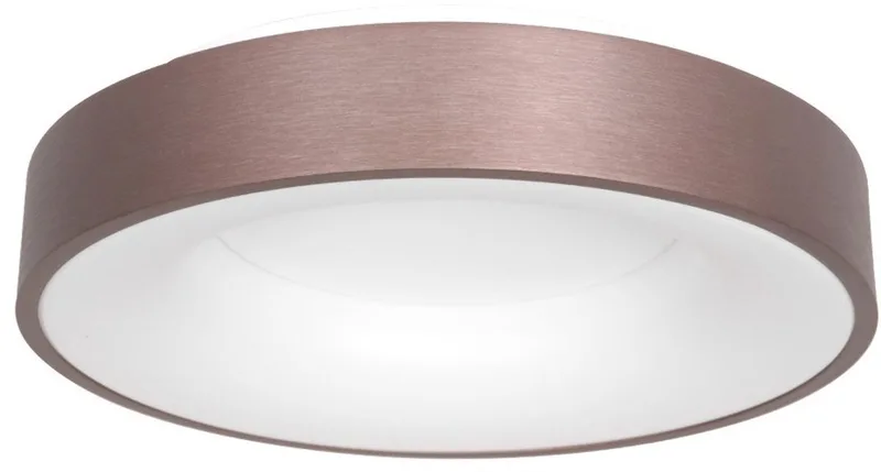 Plafonnieres Steinhauer Ringlede 2562BR Brons Ø38cm - Modern Design van Metaal en Kunststof, Dimbaar voor Binnengebruik de Steinhauer en Marron, Blanc – photo produit