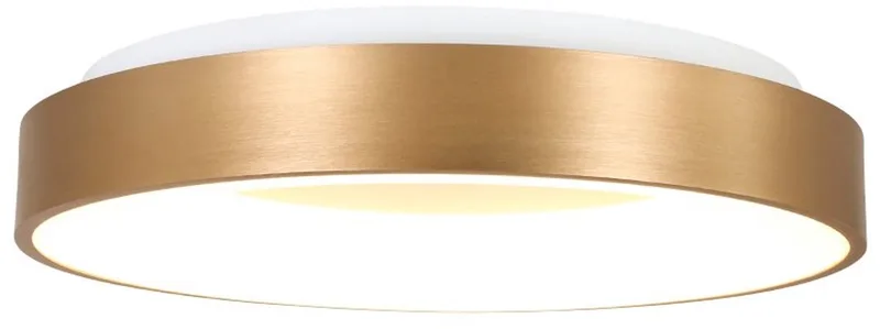 Plafonnieres Steinhauer Ringlede 2562GO Goud Ø38cm - Modern, Kunststof, Metaal, Dimbaar voor Binnengebruik van Steinhauer in Goud, Wit – productfoto