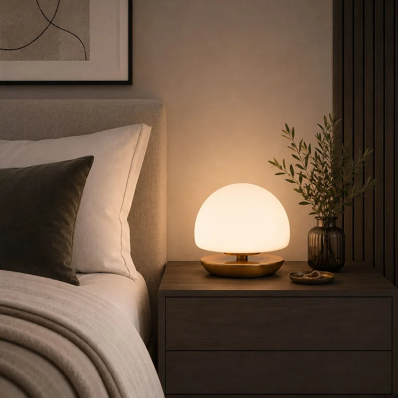 Tafellamp | 18 cm | ancilla | G9 | brons wit | glas metaal | decoratieve diffuse functionele de Steinhauer – photo produit 2 sur 3