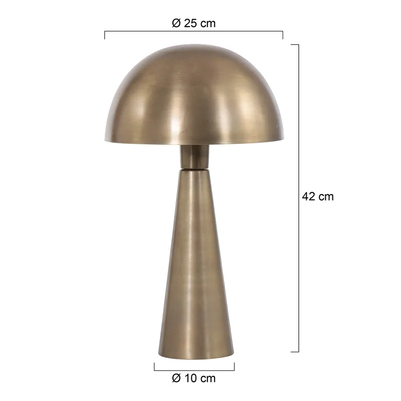 Tafellamp | 25 cm | pimpernel | E27 | brons | metaal | klassieke verlichting de Steinhauer – photo produit 3 sur 3