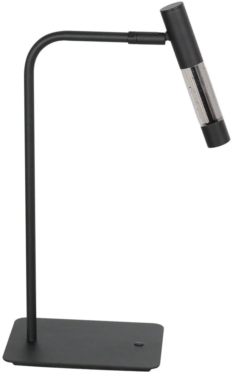 Tafellamp Alisio 4593ZW met handgeblazen glas, dimbaar, 47 cm hoog, Steinhauer design verlichting de Steinhauer en Noir – photo produit