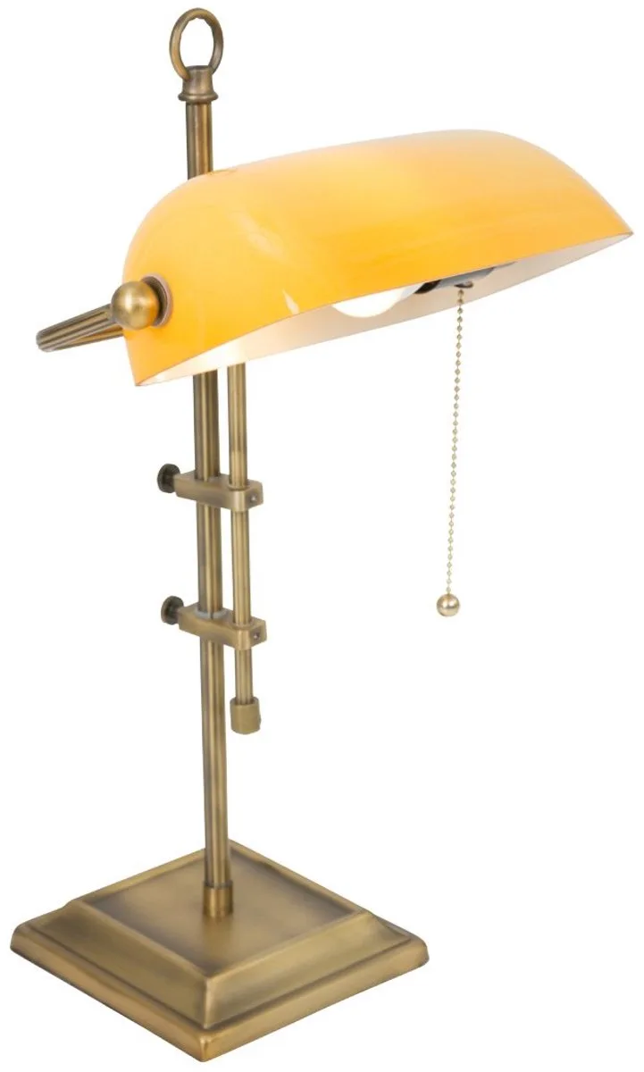 Schreibtischlampe Ancilla verstellbar bronze/gelb von Steinhauer in Braun, Gelb – Produktfoto