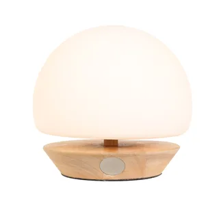 Tafellamp | ancilla | glas hout | touch dimbaar | inclusief LED by Steinhauer – product photo 1 of 3