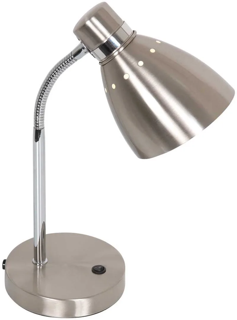 Tafellamp Spring 3391ST Staal E27 fitting - Modern design, gemaakt van staal, kunststof en elektronica, ideale binnenverlichting van Steinhauer von Steinhauer in Silber – Produktfoto