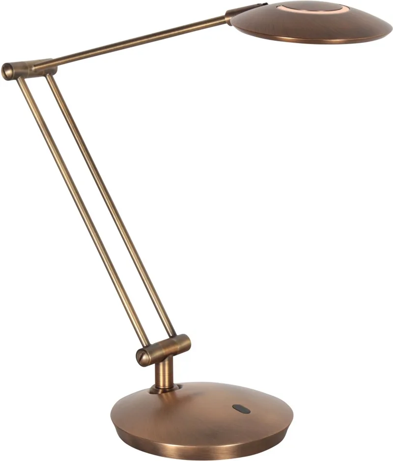 Tafellamp Steinhauer Exclusive Zenith2 modern brons met draaibaar en kantelbaar arm, hoogte verstelbaar, materiaal: elektronica, kunststof en metaal, geschikt voor binnen von Steinhauer in Braun – Produktfoto