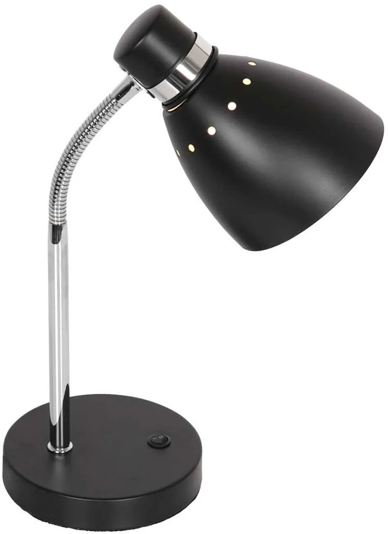 Tafellamp Steinhauer Spring 3391ZW - Kantelbaar, Kunststof en Metaal, E27 Fitting voor Binnengebruik de Steinhauer en Noir – photo produit