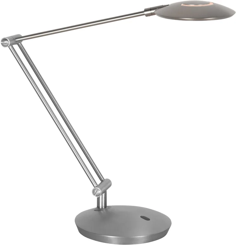 Tafellamp Zenith 2 staal 4393ST moderne verstelbare lamp met draaibare kop en instelbare lichtkleur de Steinhauer en Argent – photo produit
