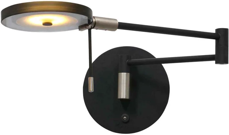 Turound LED - Wandlamp Modern - H:17cm - Ø:14cm - Universeel - Voor Binnen - Metaal - Wandlampen - Slaapkamer - Woonkamer från Steinhauer i Svart – produktbild