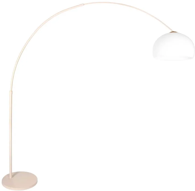 Vloerlamp Creme kleurig Sparkled Light 4314CR – Hoogte verstelbaar, metalen constructie, trendy design van Steinhauer, geschikt voor binnengebruik de Steinhauer en Crème, Blanc – photo produit