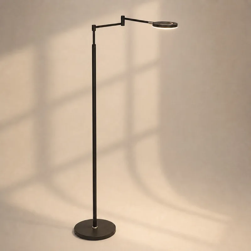 Vloerlamp - Soleil - kunststof metaal - design lamp - LED - 3515ZW de Steinhauer en Noir – photo produit