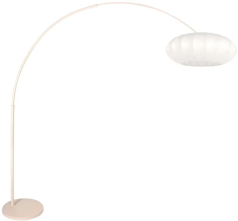 Vloerlamp Steinhauer Luma-Nola 4318CR – Trendy creme kleur, verstelbare hoogte (max. 240 cm), metaal & textiel, draaibaar en kantelbaar, ideale verlichting voor binnen från Steinhauer i Kräm, Vit – produktbild
