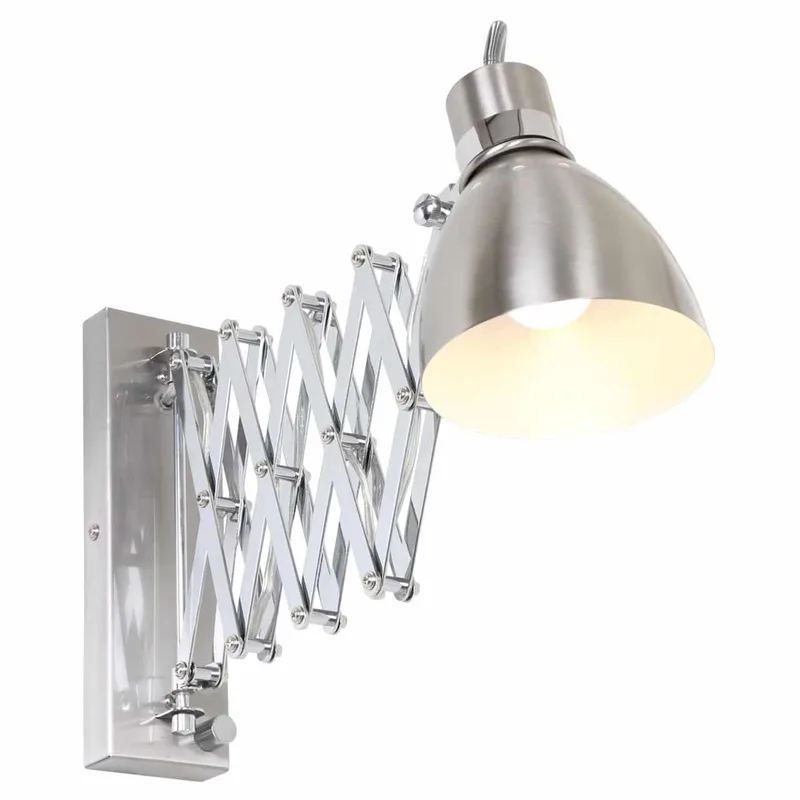 Wandlamp | 12,5 cm | spring | E27 | grijs staal | metaal | industrieel, functioneel, scandinavisch von Steinhauer – Produktfoto 1 von 3
