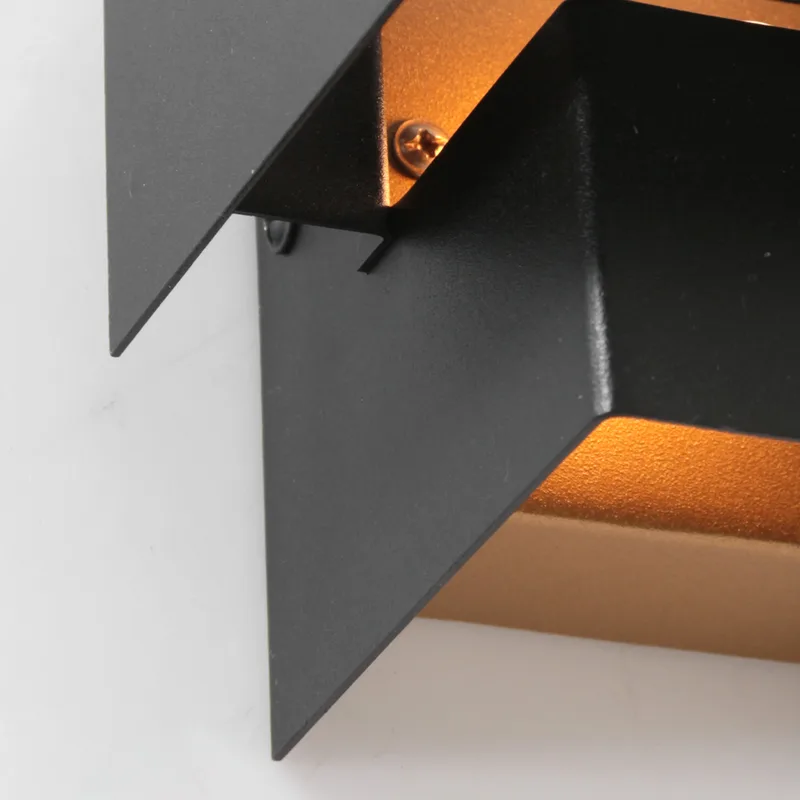 Wandlamp | 12 x 13 x 13 cm | Muro | G9 | goud zwart | metaal | modern design fra Steinhauer – produktbillede 3 af 3