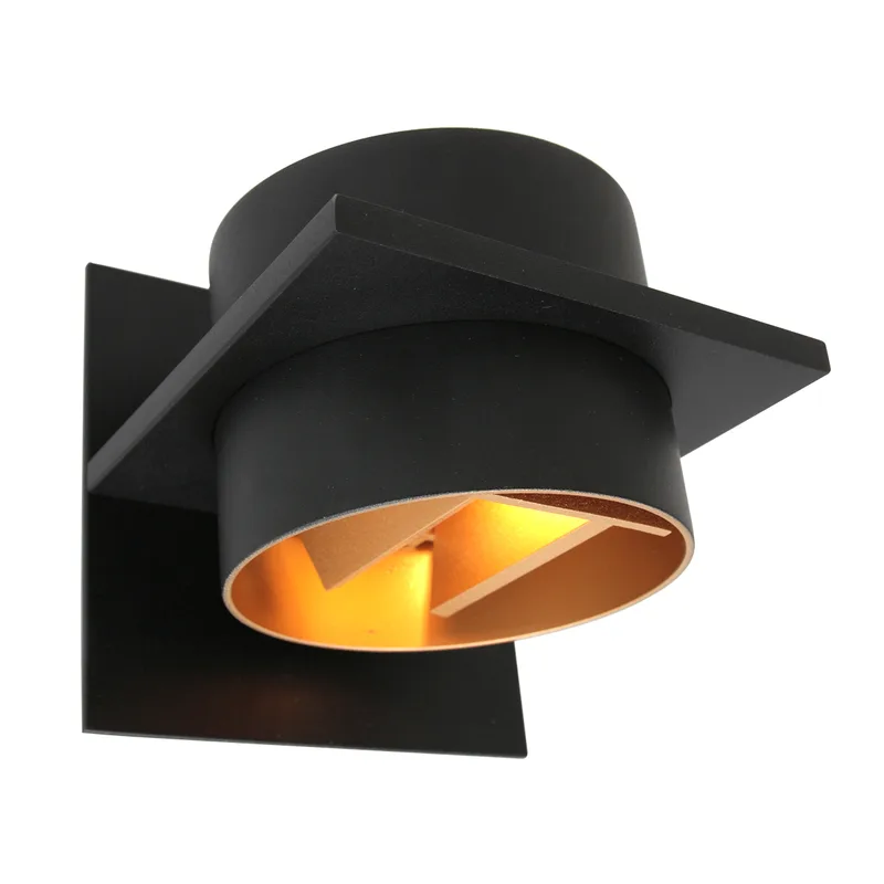 Wandlamp | 14 cm | muro | G9 | goud zwart | metaal | moderne design sfeerverlichting van Steinhauer – productfoto 1 van 3