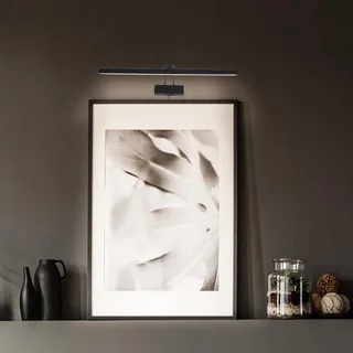 Wandlamp | 60 cm | litho LED | 2 lichts | LED | zwart | metaal | moderne design verlichting från Steinhauer – produktbild 2 av 3