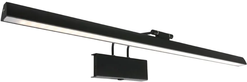 Wandlamp Litho 2431ZW - Dimbaar, Lichtkleur instelbaar, 60 cm breed, Kunststof & Metaal van Steinhauer in Zwart – productfoto