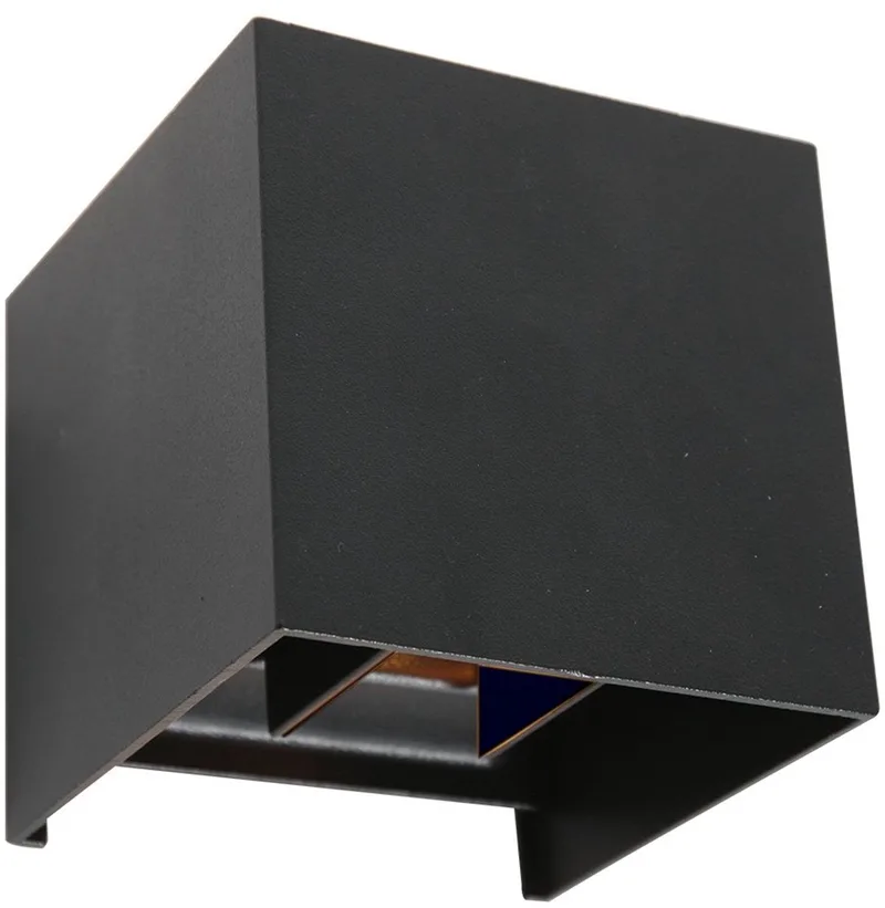 Wandlamp Muro 3098ZW - Modern - Kunststof, Metaal - Compacte afmetingen 11x11x11 cm de Steinhauer en Noir – photo produit