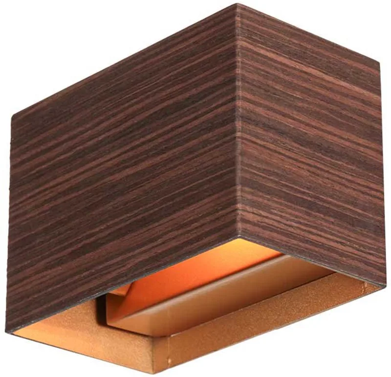 Wandlamp Muro 3365E Houtlook 13x7,5x9cm met G9 fitting inclusief lichtbron från Steinhauer i Brun – produktbild