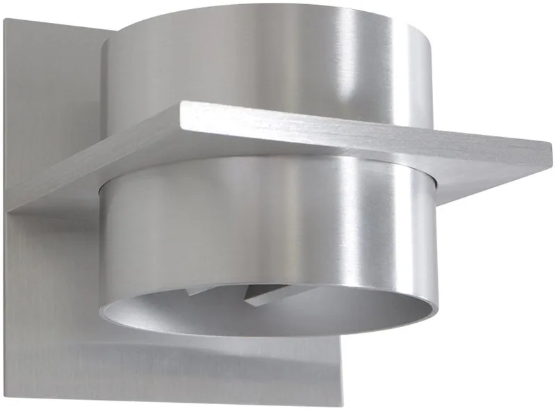 Wandlamp Muro 3366ST Staal G9, verstelbare schotjes, kunststof en metaal, modern design 12x12x14 cm, Steinhauer fra Steinhauer i Sølv – produktbillede