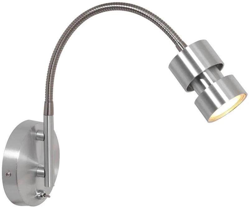 Wandlamp Natasja LED 3094ST Staal Draaibaar en Kantelbaar de Steinhauer en Argent – photo produit