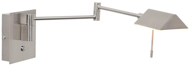 wandlamp Retina - metaal - 3402ST fra Steinhauer i Staal – produktbillede