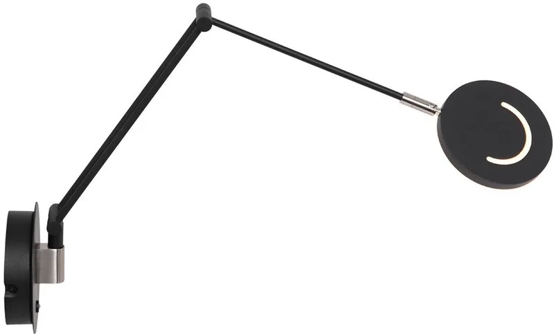 wandlamp Soleil - metaal - 3259ZW fra Steinhauer i Sort – produktbillede