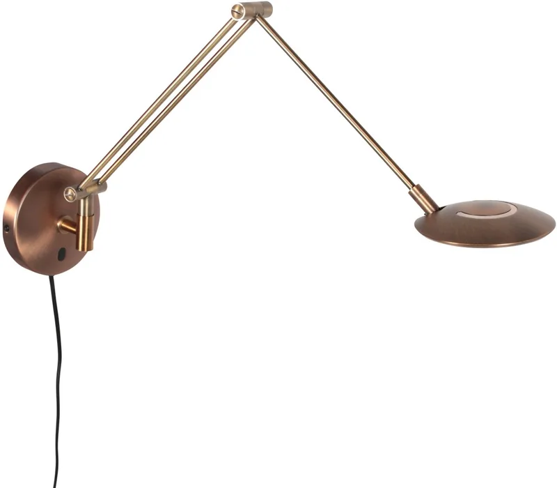 Wandlamp Steinhauer Exclusive Zenith2 brons modern 1-L Led met draaibaar en kantelbaar arm, materiaal: elektronica, kunststof, metaal, voor binnengebruik de Steinhauer en Marron – photo produit