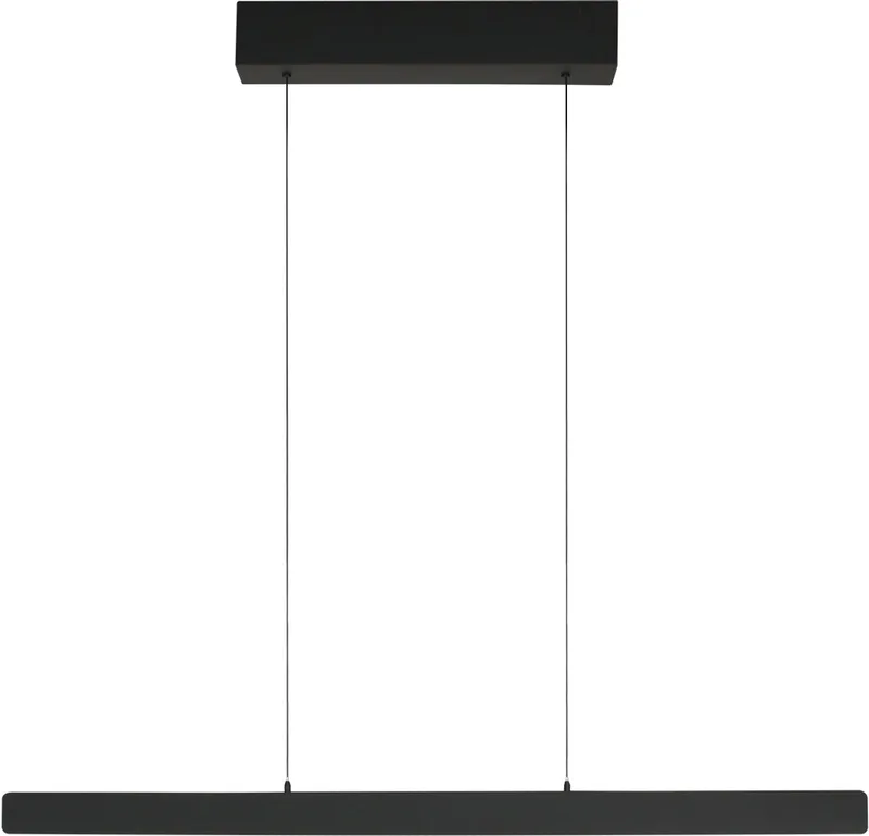 Zwarte hanglamp Fluxy 4189 - Hoogte instelbaar tot 160 cm, breedte 120 cm, modern design, kunststof en metaal, Steinhauer Exclusive von Steinhauer in Schwarz – Produktfoto