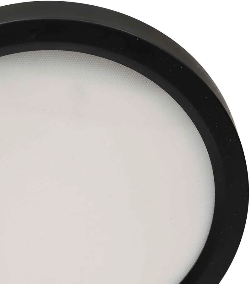 Zwarte Plafondlamp Ø20 cm Luminix, Dimbaar en 3 standen lichtkleur instelbaarheid, Kunststof/Metaal, Steinhauer fra Steinhauer i Sort – produktbillede