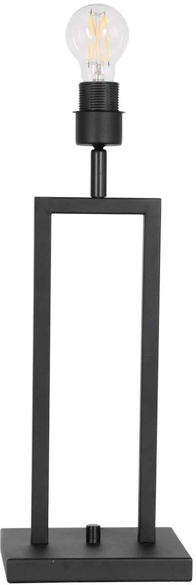 Zwarte Tafellamp Stang 2996ZW van Steinhauer, modern ontwerp, gemaakt van kunststof en metaal, met kantelbare fitting en draaiknop, ideaal voor binnengebruik van Steinhauer in Zwart – productfoto