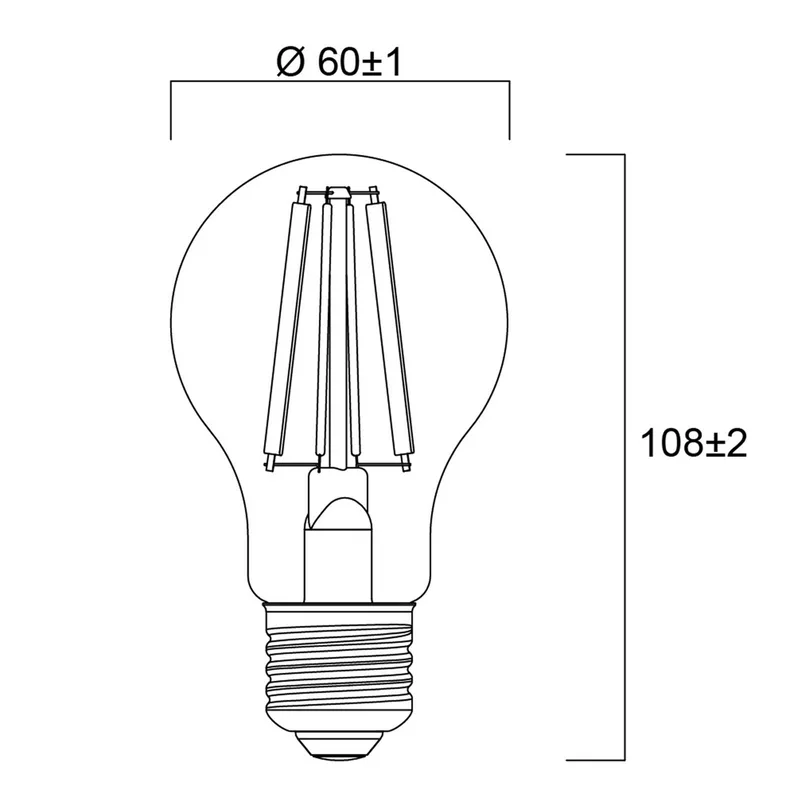 E27 LED filament lamp 4 W 2.700 K 840 lm van Sylvania – productfoto