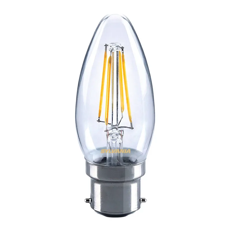 LED kaarslamp B22 4,5W 827 helder de Sylvania – photo produit