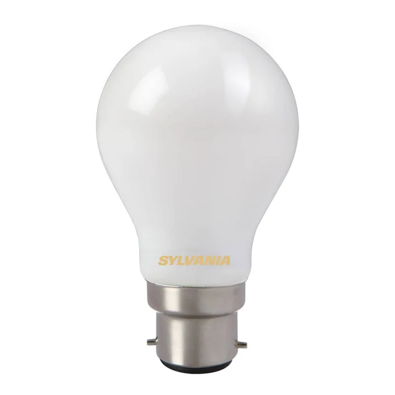 LED lamp, B22, 7 W, 827, mat, niet dimbaar fra Sylvania – produktbillede