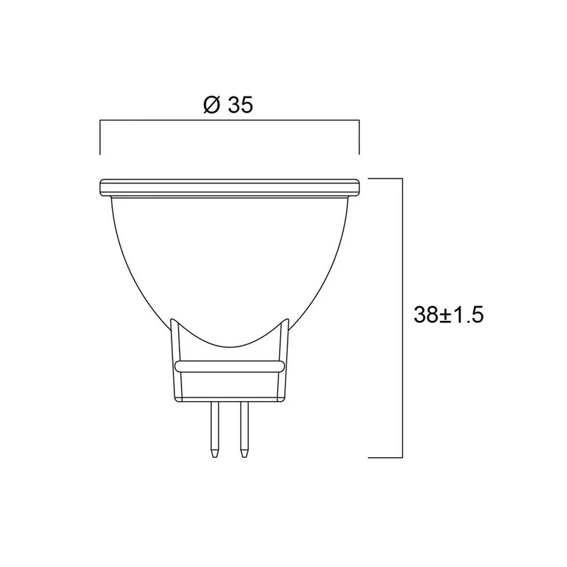 LED lamp RETRO, GU4 MR11, 4 W, 830, 345 lm, 36° von Sylvania – Produktfoto