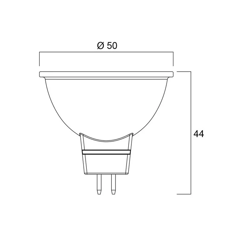 LED-pære SUPERIA RETRO GU5.3 MR16 6,1W 827 621lm dæmpbar fra Sylvania – produktbillede