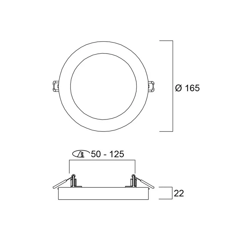 LED plafondlamp START 5in1, wit, Ø 17 cm, CCT, dimbaar van Sylvania in Signaalwit (RAL9003) – productfoto