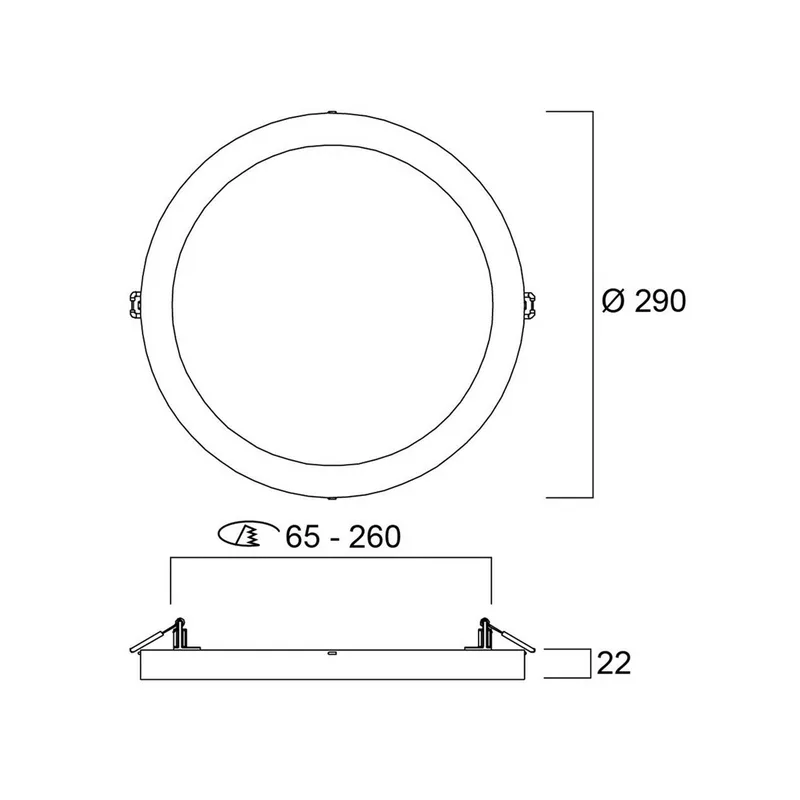 LED plafondlamp START 5in1, wit, Ø 29 cm, CCT, dimbaar von Sylvania in Signaalwit (RAL9003) – Produktfoto